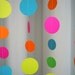 Neon Paper Circle Garland