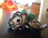 Black and White Flower Magnets (Set of Three)