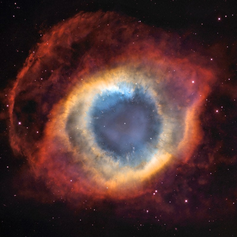 Helix Nebula 12 x 12 inch Fine Art Astronomy Photograph Spotted on Big Bang Theory