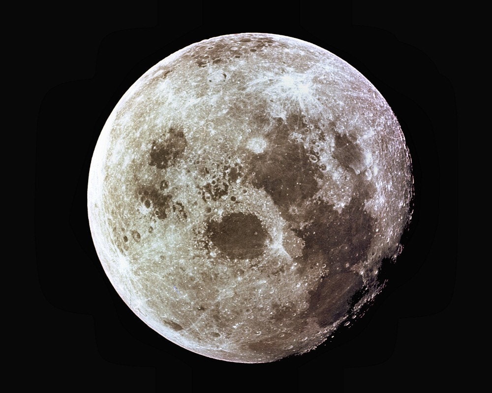 The Moon -- 8x10-inch photo of Earth's Moon taken during Apollo 11 Mission