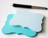 24 bracket cards (4.5 x 3.5 inches) Textured Cardstock Die Cut - CHOOSE 2 COLORS A176 Il_170x135