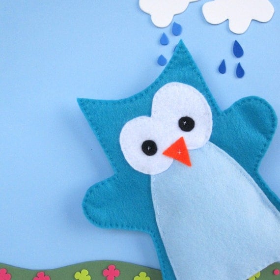Owl Hand Puppet for Small Hand A345 Il_570xn