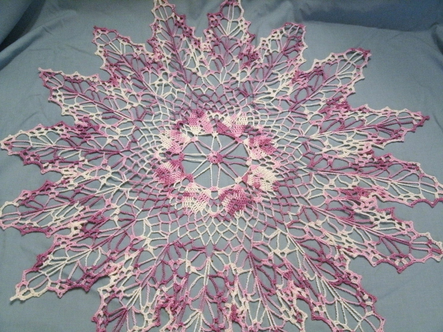 Handmade Lavender Doily In Vintage Design, decoration home decor victorian retro crochet delicate lacy