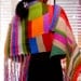 Hand Knit Indian Style Colorful Shawl Wrap Women Fall Winter