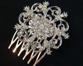 Bridal Rhinestone Hair Comb Vintage Style /  wedding hair comb / bridal hair comb / Art Deco Crystal Hair Comb Bridesmaid rhinestone