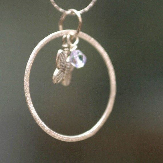 Healing and Loss Necklace - CIRCLE OF LIFE - Sterling Silver