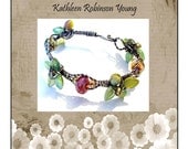 Bracelet Tutorial - Wire Wrapped bracelet- "Wired Beads and Leaves"  SRA