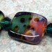 HandMade Boro LampWork Glass Beads -set of 5beads- RAINBOW- Artisan Beads-SRA