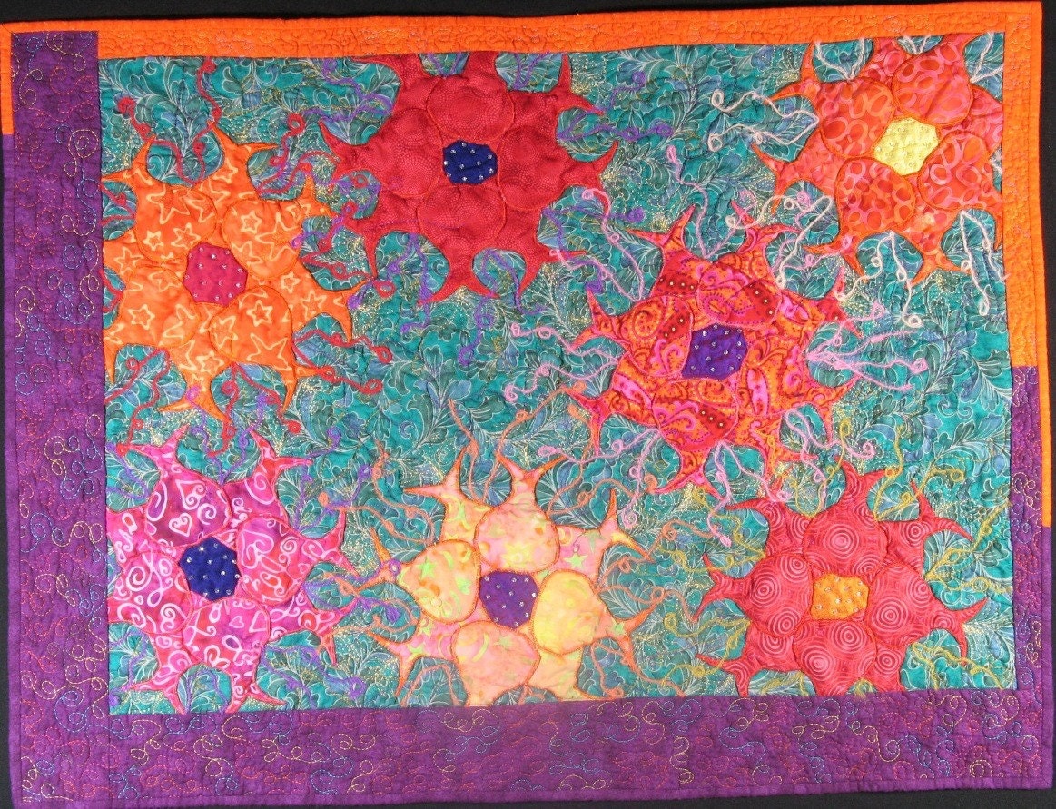 Handmade Art Quilt - H1N1