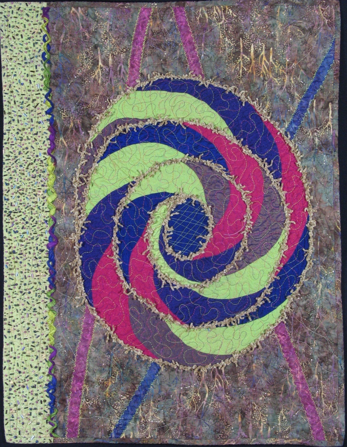 Handmade Art Quilt - SPIRAL