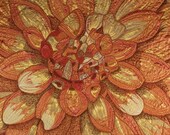 Handmade Art Quilt - Big Floral