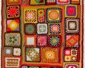 Crochet Blanket Pattern 195 PDF Afghan Granny Blanket plus BONUS Tutorial from WonkyZebra