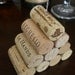 Tall Wine Cork Pyramid Table Number Holder, Photo Holder or Menu Card Holder - Set of 2