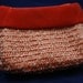 Vintage Velvet Orange and Raffia Purse