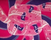Cloth Baby Wipes, READY TO SHIP, Go Team Go Cheerleader, Flannel Cloth Baby Wipes, Wash Cloths, Set of 24