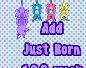 Monthly Onesie Baby Stickers -Add A Just Born plus 123 weeeks - Baby Month Stickers - Original Seller of Onesie Stickers