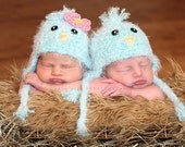 Baby Bluebird Earflap Hat