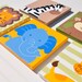 5 Piece Original Painting Canvas Animal Nursery Set- Lion, Monkey, Elephant, Giraffe, and Zebras OH MY