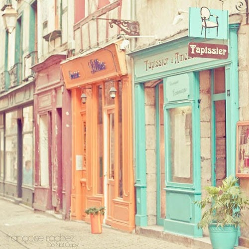 Candy Urban France  (Set of four 5x5 ) Fine Art Photographs