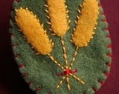 prairie love - stylish wheat pin