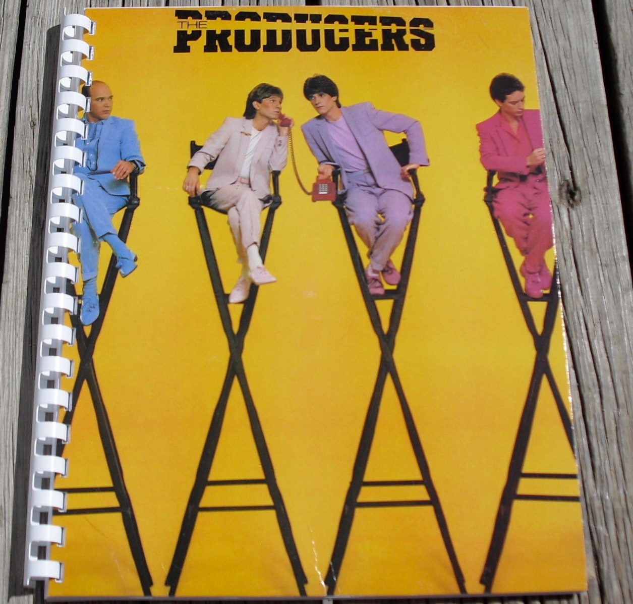 Free Shipping 1980s The Producers Record Album Recycled / Upcycled LP Cover Blank Comb-Bound Journal