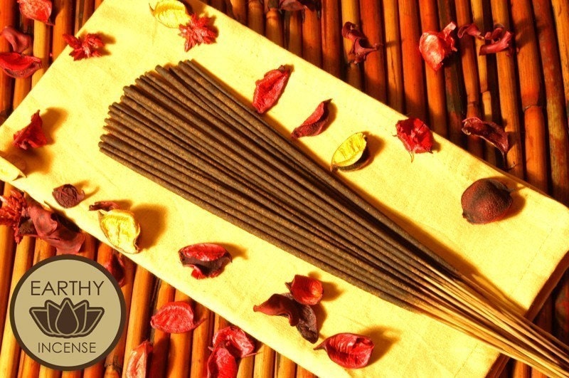 BROWN SUGAR and VANILLA Incense Sticks - Hand-Dipped Premium Bamboo Incense - by earthy incense