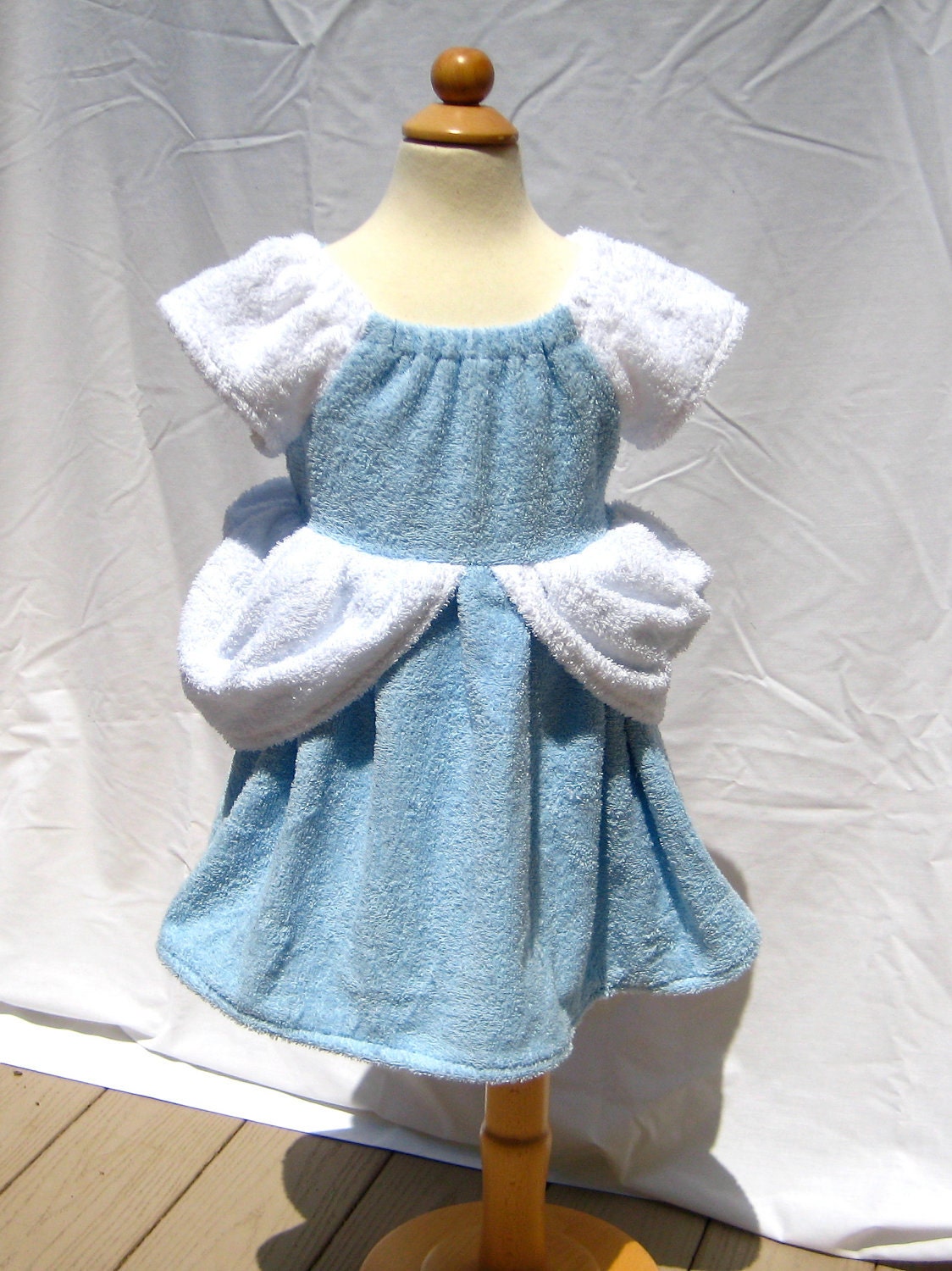 Cinderella Inspired Princess Beach Cover Up , Custom Made Boutique Outfit Girls Size 1T - 6