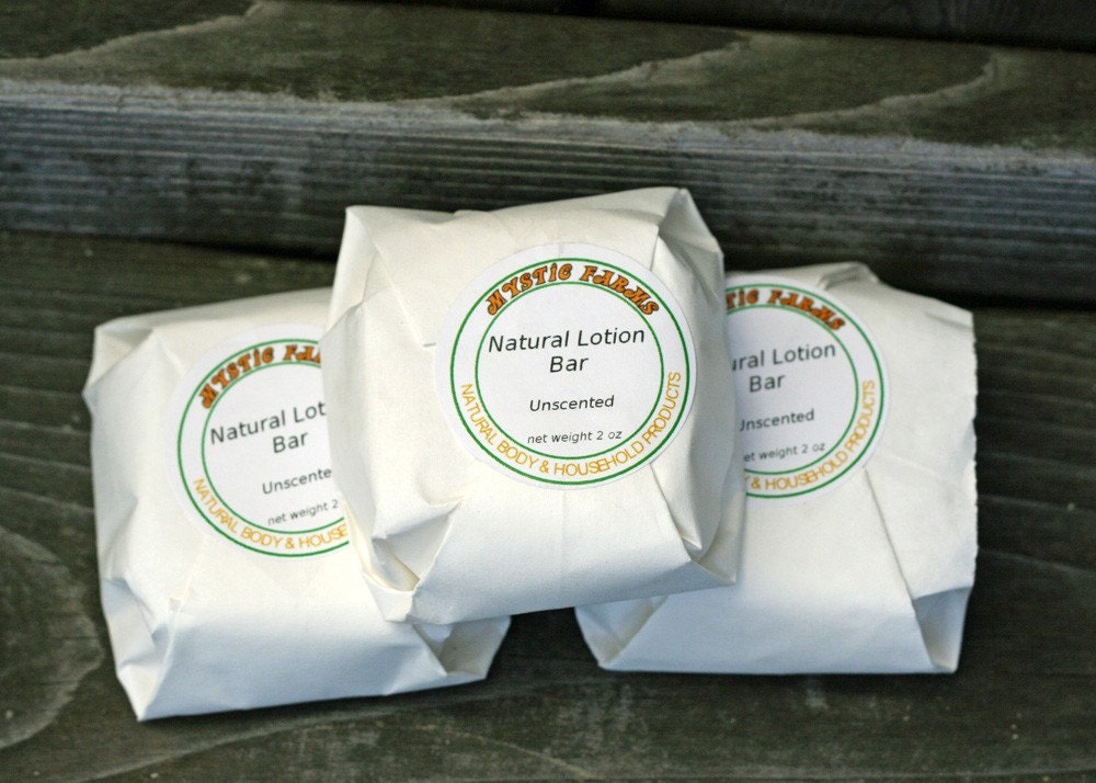 Unscented Natural Solid Lotion Bar