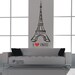 Vinyl Wall Art - Eiffel Tower - I LOVE PARIS - Decal Sticker - easy to apply large size
