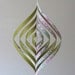 Eco Friendly - Swirly Mobile - Olive Green Paper Decoration Unique Suspension Home Decor Baby Nursery Teen Dorm Modern