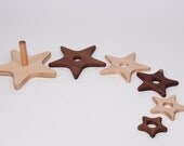 Star Stacker Wooden Toy Maple/Walnut