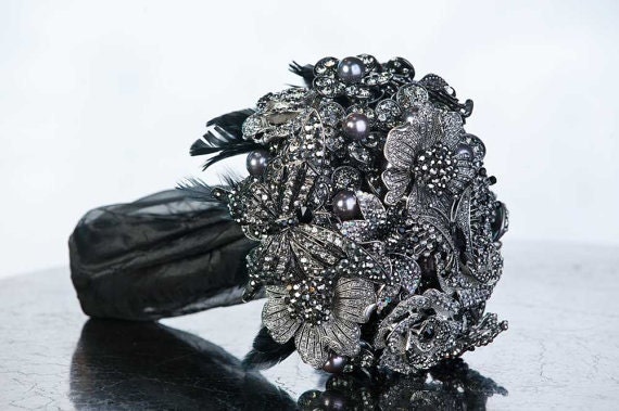 Brooch, Pearl, Feather, or Crystal Wedding Bouquets and Accessories - DEPOSIT and Ordering information
