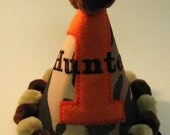 Pom Poms Children Clothing, Birthday Party Hat, Camoflauge, Real Tree or Mossy Oak Camo, ADORABLE Customized Personalized