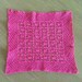 Newly Dyed Fuschia Square Portuguese Doily