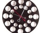 POP Clock, Large Black Modern Wall Clock