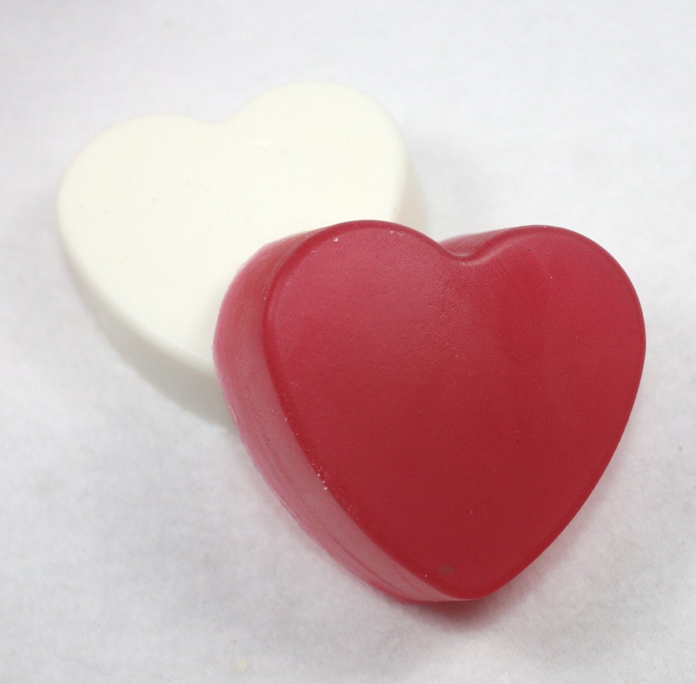 2 Heart Soaps - vegan, mother's day, mothers day, wedding, anniversary, shower, birthday, engagement