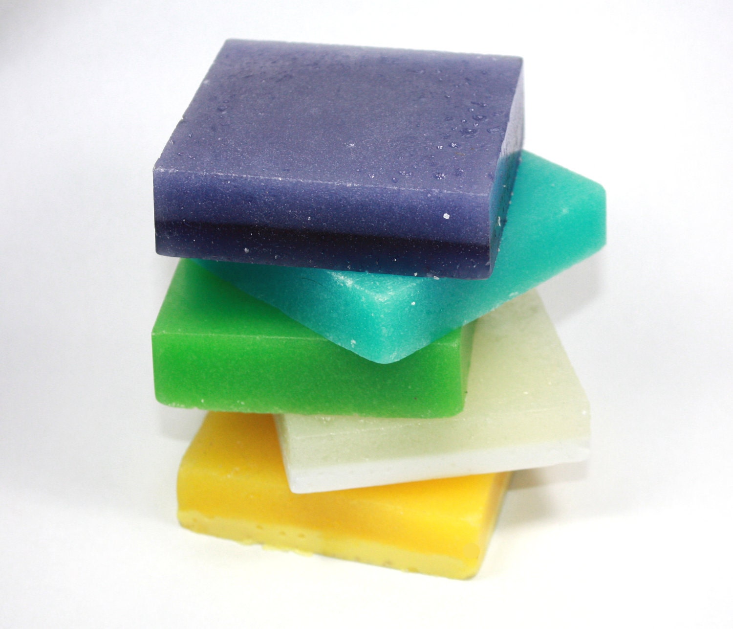 Set of Two Sugar Scrub Soaps - sugar, scrub, exfoliate, glycerin, men, women, mother's day