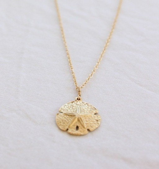 Gold Vermeil Sand Dollar Necklace