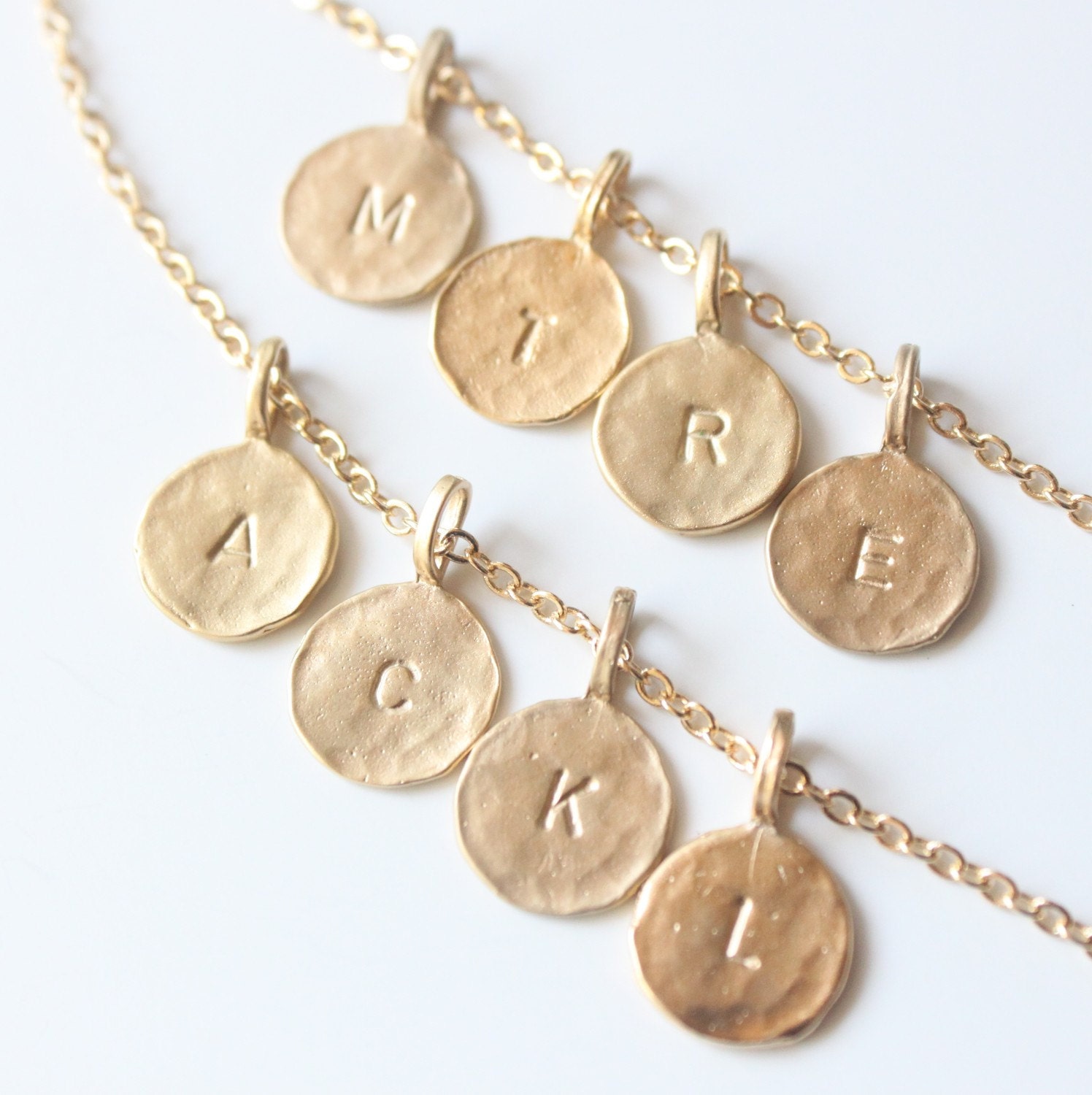 18k Gold Vermeil Initial Necklace