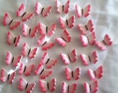 Edible Gum Paste Pink Butterflies Cake Decorations