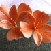 GumPaste Alstroemeria Flower Cake Decoration (Orange)
