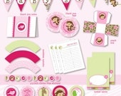 Pink Jungle Safari Baby Shower Custom Printable Party Pack - DIY Il_170x135