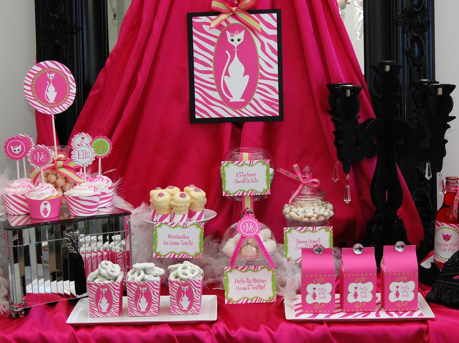 Glamour Kitty Cat Printable Party - DIY Il_570xn