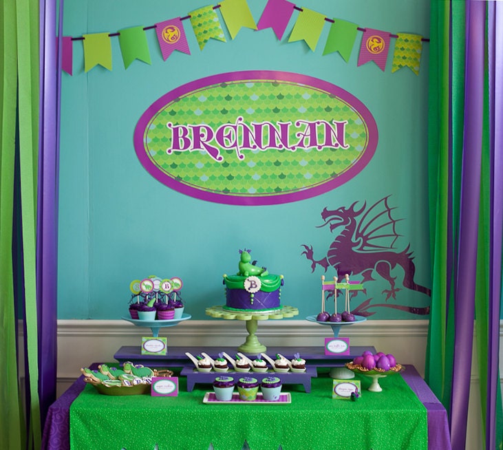 Dragon Birthday Printable Party - Puff the Magic Dragon As Seen On HOSTESS BLOG
