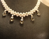 Pearl and Crystal Bridal Necklace