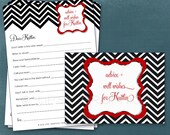 Chevron. Sweet Well Wishes for the GRADUATE. By Tipsy Graphics. Printable Advice Cards, any colors. Il_170x135
