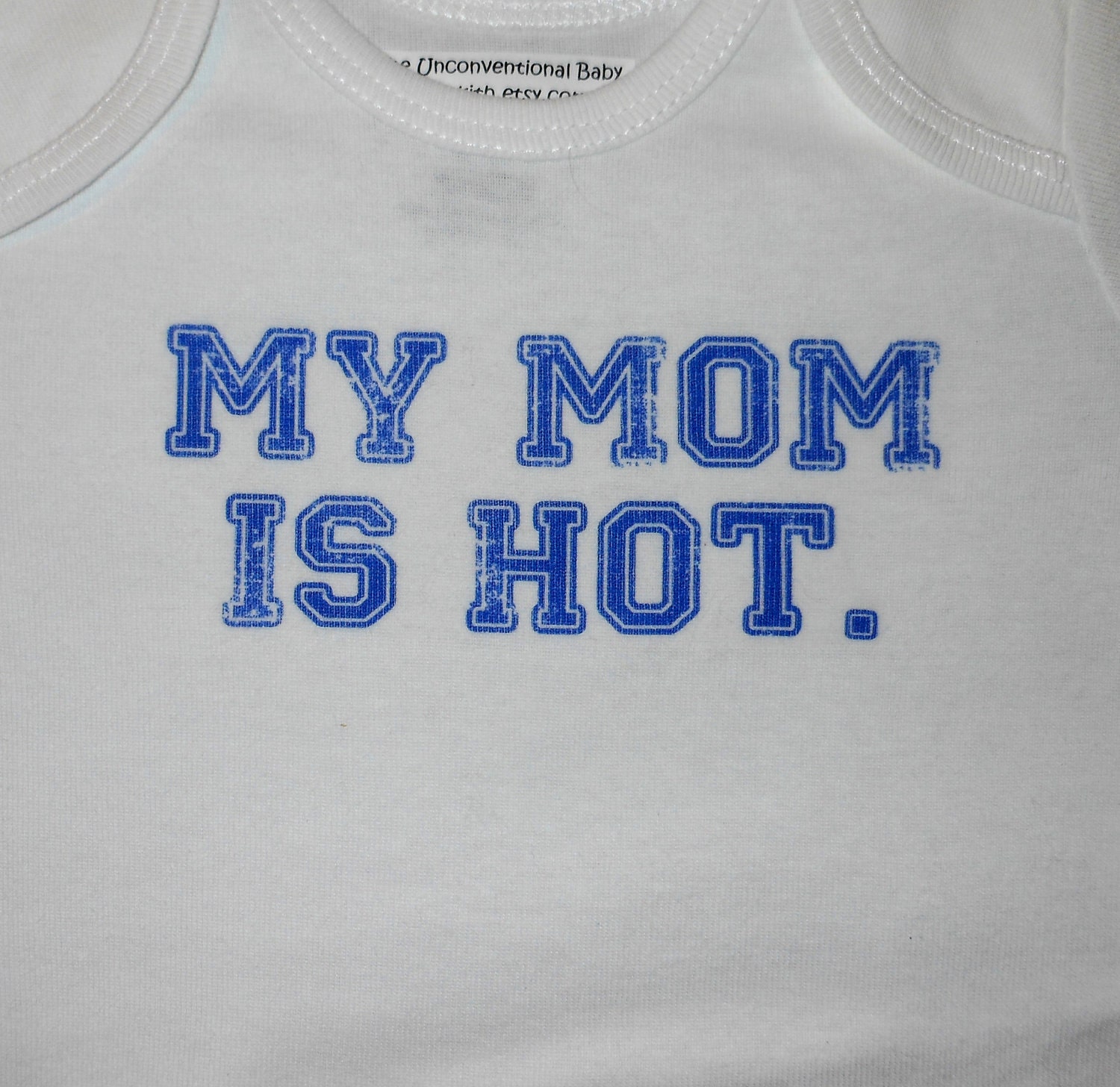 mother's day baby/toddler shirt or bodysuit "my mom is hot" in sizes NB to youth