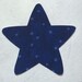 Six star appliques- blue star