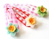 Daffodil Hair Clips- Set of Three