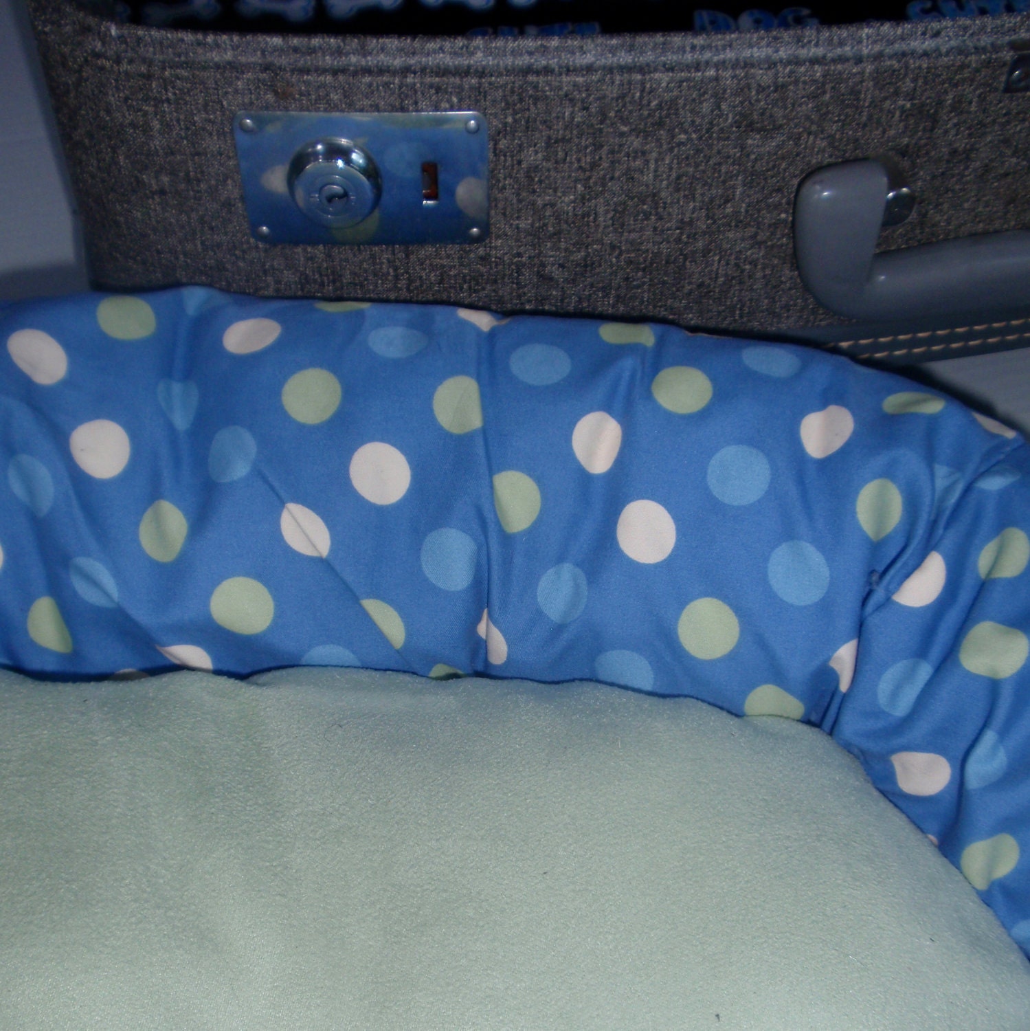 Grey Retro Suitcase pet bed for small dogs and cats, Cool stuff